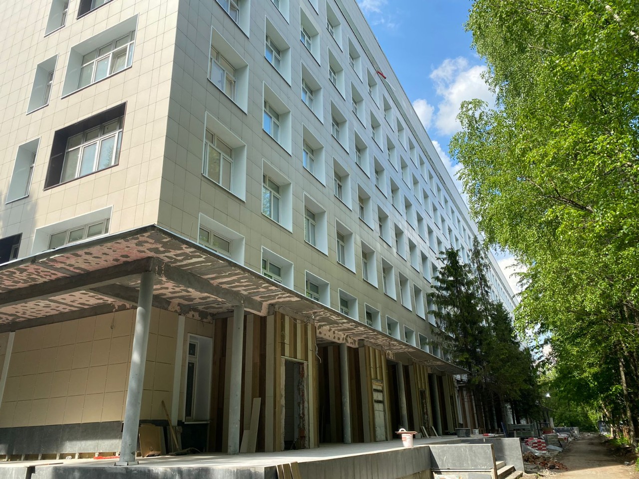 Ход выполнения работ на объекте ГБУ ПНИ №23.